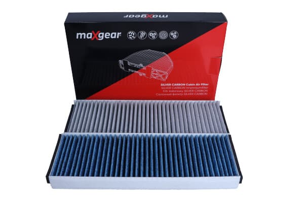 MAXGEAR KABINEFILTER VW A6 04- !!! SÆT MED 2 STK!!! "SØLVKUL" MED SØLVIONER OG AKTIVT KUL
