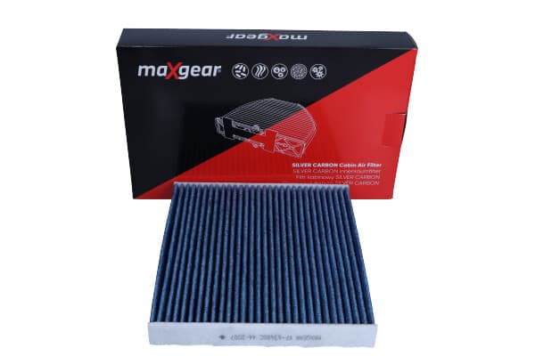 MAXGEAR KABINEFILTER TOYOTA RAV4/YARIS/AVENSIS/AURIS/PRIUS/HILUX/LAND CRUISER/VERSO 06-/12-/RANGE ROVER 12-/JAGUAR XE/XF 15- "SILVER CARBON" MED JONAN