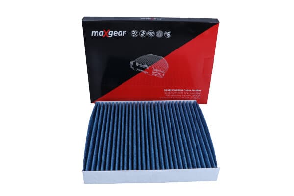 MAXGEAR KABINEFILTER PEUGEOT 4007/MITSUBISHI OUTLANDER/LANCER "SILVER CARBON" MED SILVERIONER OG AKTIVT KUL