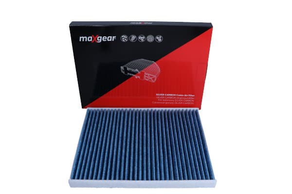 MAXGEAR-OHJAAMOSUODATIN FORD FIESTA 08- "SILVER CARBON" HOPEAIONEILLA JA AKTIIVIHIILELLÄ