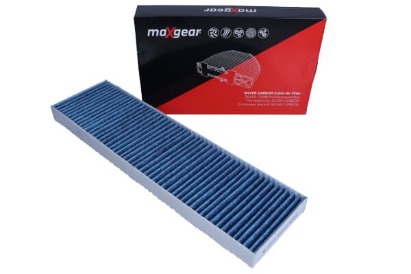 MAXGEAR-OHJAAMOSUODATIN MINI ONE/COOPER 06- "SILVER CARBON" HOPEAIONEILLA JA AKTIIVIHIILELLÄ