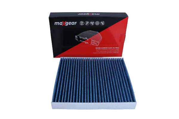 MAXGEAR-OHJAAMOSUODATIN VW GOLF 7/OCTAVIA 12-/AUDI A3 2012- "SILVER CARBON" HOPEAA IONEILLA JA AKTIIVIHIILELLÄ