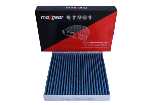 MAXGEAR-OHJAAMOSUODATIN FORD TRANSIT 06- "SILVER CARBON" HOPEAIONEILLA JA AKTIIVIHIILELLÄ