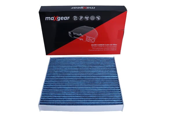 MAXGEAR-OHJAAMOSUODATIN FORD RANGER 2012- "SILVER CARBON" HOPEAIONEILLA JA AKTIIVIHIILELLÄ