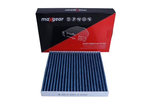 MAXGEAR-OHJAAMOSUODATIN RENAULT TWINGO 14- "SILVER CARBON" HOPEAIONEILLA JA AKTIIVIHIILELLÄ