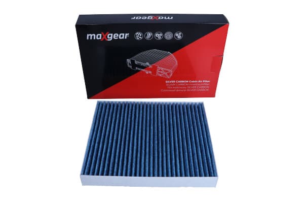 MAXGEAR-OHJAAMOSUODATIN KIA OPTIMA/OPTIMA SPORTWAGON 12- "SILVER CARBON" HOPEAIONEILLA JA AKTIIVIHIILELLÄ