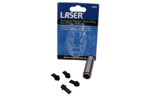 LASER GLØDERØRSSTIKPÅLÆGNING MED TRYKSENSOR (PSG) AUDI, VW, SKODA, OPEL, 6 STK.
