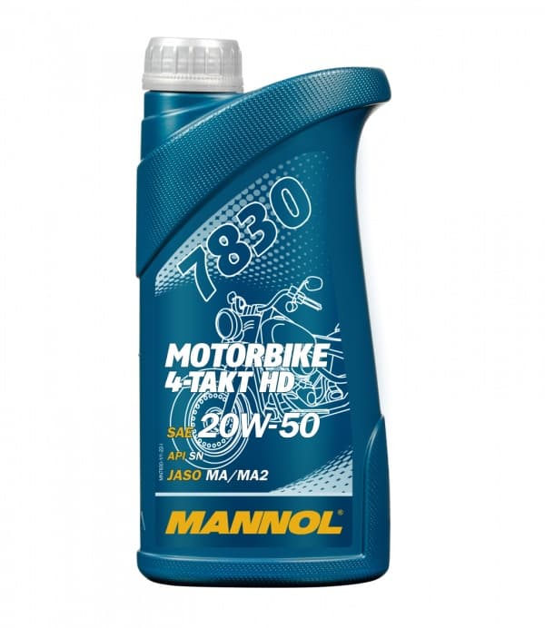 MANNOL ÖLJY 20W50 1L 4T MOOTTORIPYÖRÄÖLJY HD SL/ JASO MA/MA2 (MINERAALI)