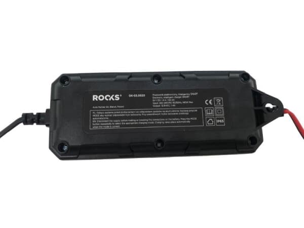 ROOKS ELEKTRONINEN TASAASUUNTAAJA, ÄLYKÄS 6V 12V - 4A - 120 AH, LCD