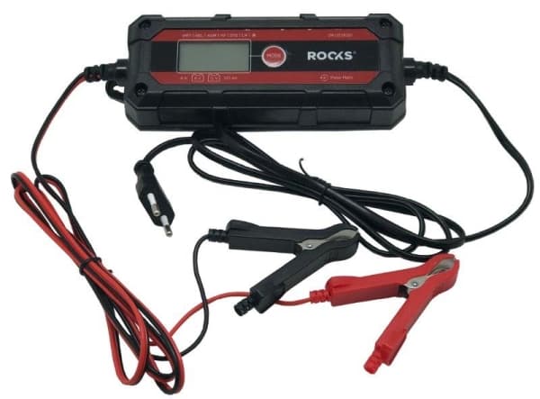 ROOKS ELEKTRONINEN TASAASUUNTAAJA, ÄLYKÄS 6V 12V - 4A - 120 AH, LCD