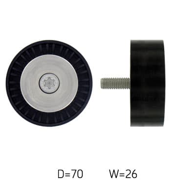 SKF POLYRIBBED REMRULLE OPEL 1.9CDTI Astra H/Vectra