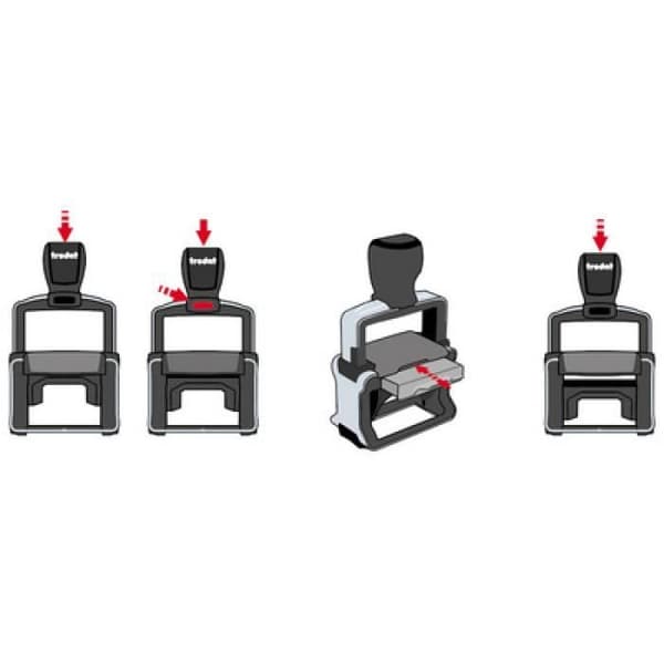 trodat Datumstempel Professional 4.0 Typomatic 5435 0.000000 Svart