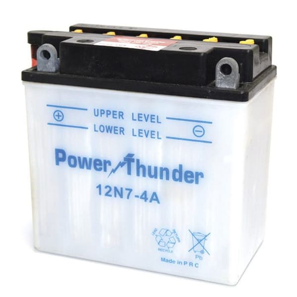 Motorcykelbatteri Power Thunder 12N7-4A 12V/7Ah utan syra 06450733