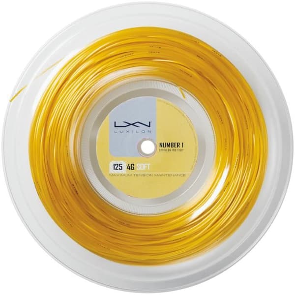 Luxilon 4G Soft 200m rulle - Färg:Guld Mätare:125