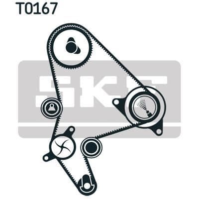 SKF Kamremssats + vattenpump VKMC 03247