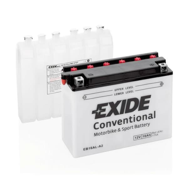 Batteri Exide Cykel Konventionell 12V 16Ah 175A EB16ALA2