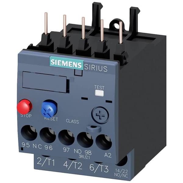 Siemens överbelastningsrelä 690 V/AC 1 NO (T), 1 NC (R) 1 st 3RU2116-1EB0