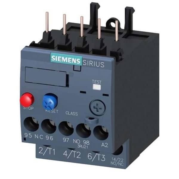Siemens överbelastningsrelä 690 V/AC 1 NO (T), 1 NC (R) 1 st 3RU2116-1EB0