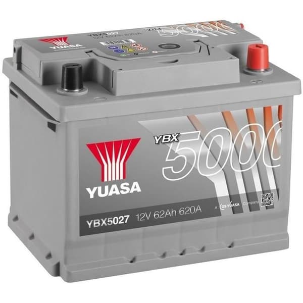 YUASA Silver Högpresterande bilbatteri 12V 62Ah 600A