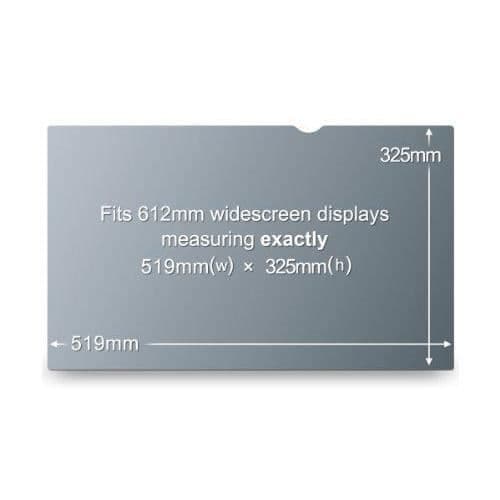 3M Skärmskydd för 24-tums Monitor Svart - PF24.0W