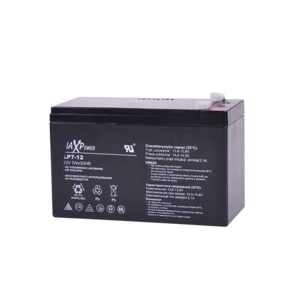 Underhållsfritt 12V 7,5Ah uppladdningsbart gelbatteri MaxPower