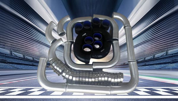 76 mm aluminium intercooler turbo rörkit, hållbar konstruktion, förbättrad luftflödeseffektivitet, universell passform