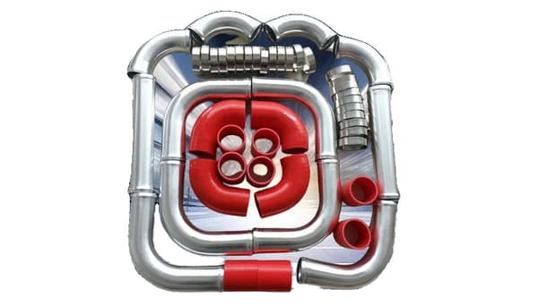 76mm Aluminium Intercooler Turbo Rørkit, Holdbar Konstruktion, Forbedret Luftstrøms Effektivitet, Universel Pasform