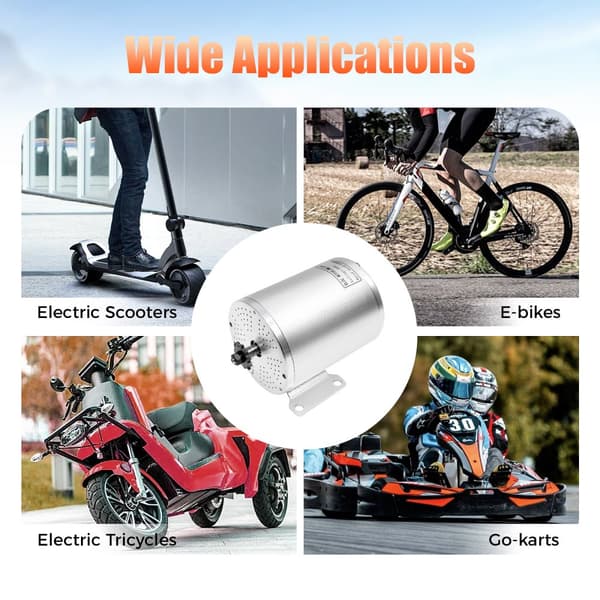 Elektrisk børsteløs DC-motorkit, 2000W højhastighed, 60V controller, holdbart aluminium