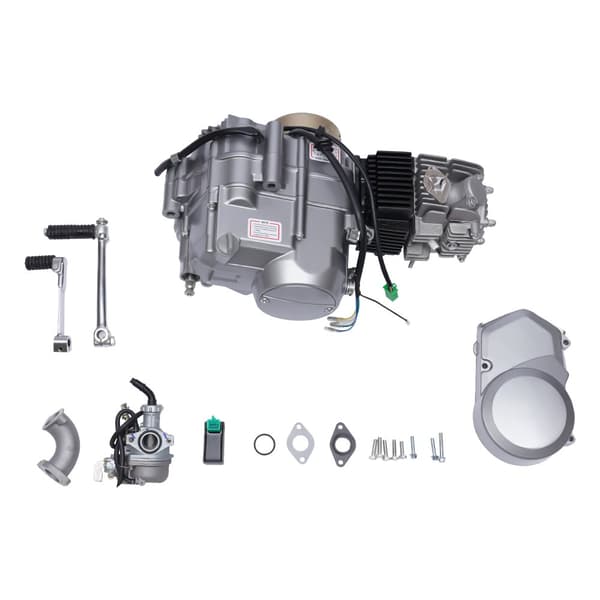 125cc-motor, 4-växlad manuell koppling, kraftfull prestanda, hållbar aluminiumkonstruktion