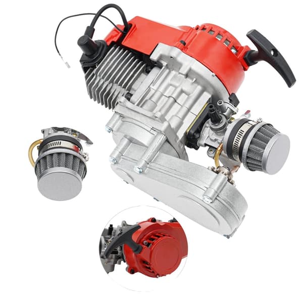 49CC 2-taktsmotor, maksimal effekt 1,9 kW, max hastighed 48 km/t, holdbar aluminiumkonstruktion