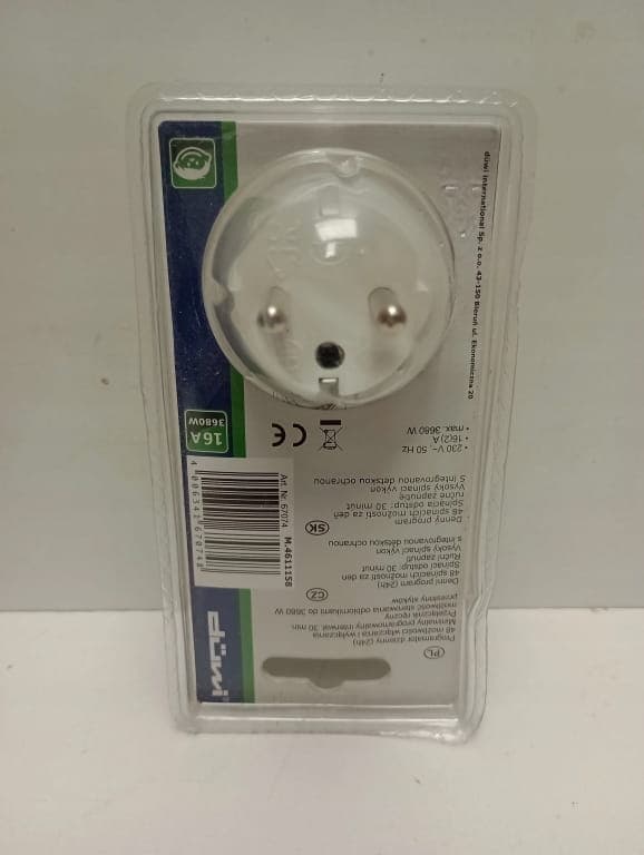 Mekanisk timer hvid 24 timer 48 programmer