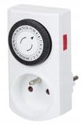 Miniatyrbillede 1 af 3: Mekanisk timer hvid 24 timer 48 programmer