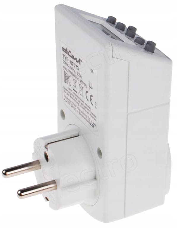 Digital timer fjernbetjent 20 programmer IP44 2000W