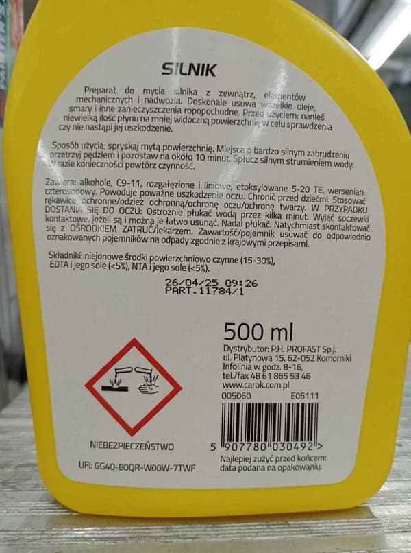 Motorrengöringsmedel 500 ml