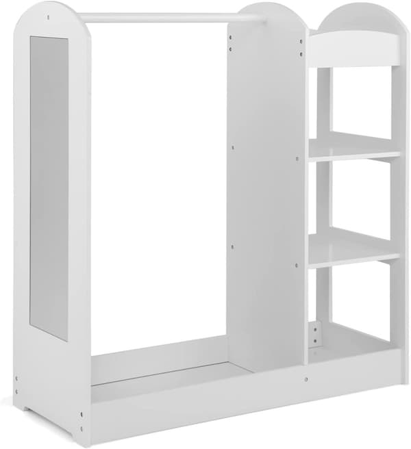Lasten pukeutumissäilytys, 37x15x39.5 tuumaa, valkoinen