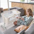 Miniatyrbillede 6 af 8: Baby Bedside Bassinet, 34x25x32 tommer, Beige