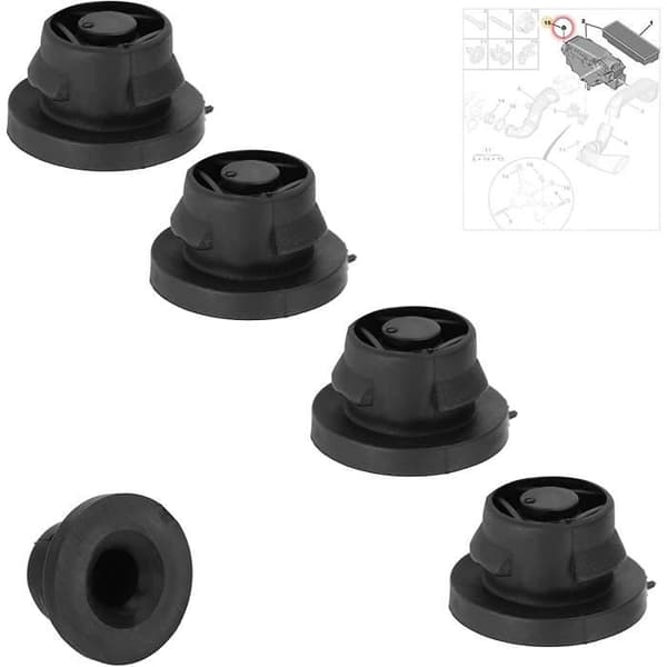 Set med 4 gummifästen för luftfilter - 1,6 HDI Diesel 1422A3[L795]