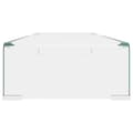 Miniatyrbillede 3 af 6: vidaXL TV-stander/monitorstand klart glas 90x30x13 cm