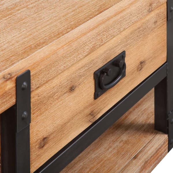 vidaXL TV-benk heltre akasie 140x40x45 cm