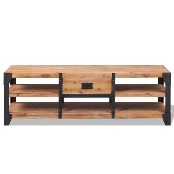 vidaXL TV-benk heltre akasie 140x40x45 cm