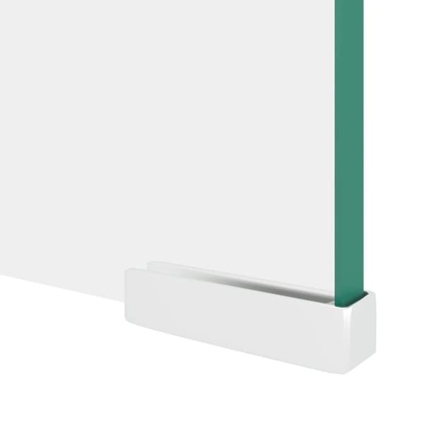 vidaXL TV-benk glass klar 90x30x13 cm