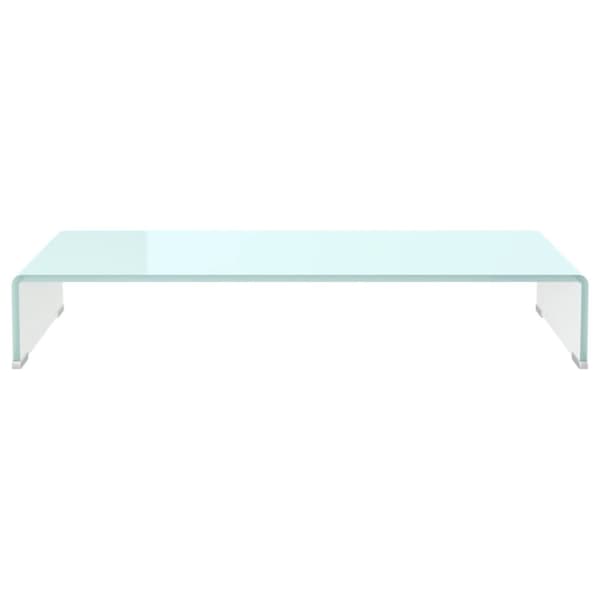 vidaXL Tv/monitor-ställ glas grön 80x30x13 cm