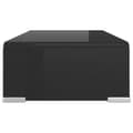 Miniatyrbilde 3 av 6: vidaXL TV-benk glass svart 40x25x11 cm