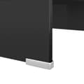 Miniatyrbilde 4 av 6: vidaXL TV-benk glass svart 40x25x11 cm