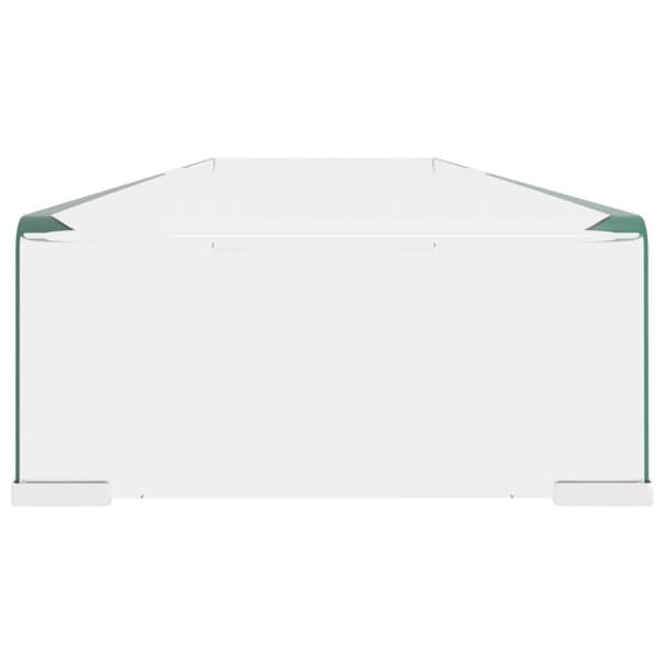 vidaXL TV-bord klarglas 120x30x13 cm