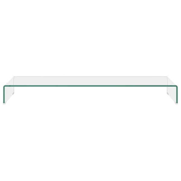 vidaXL TV-bord klarglas 120x30x13 cm