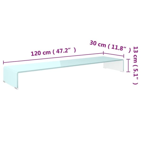vidaXL TV-benk glass grønn 120x30x13 cm