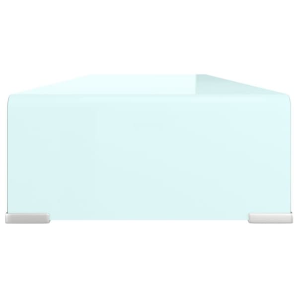 vidaXL Tv/monitor-ställ glas grön 90x30x13 cm