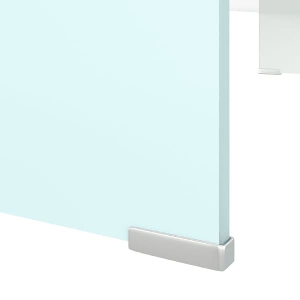 vidaXL Tv/monitor-ställ glas grön 90x30x13 cm