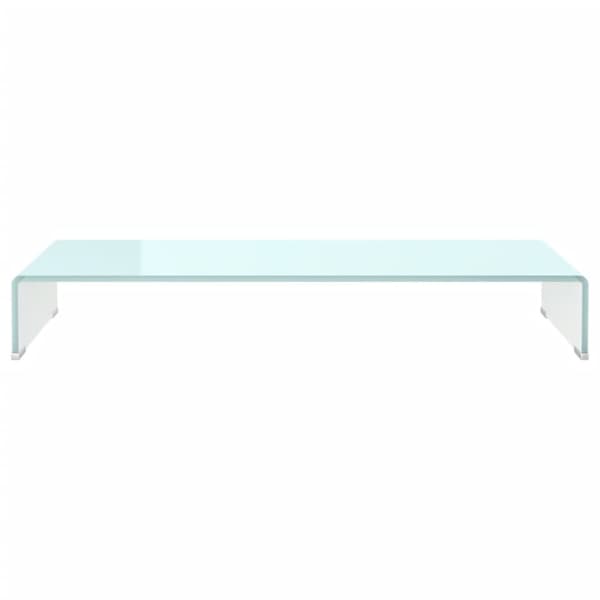 vidaXL Tv/monitor-ställ glas grön 90x30x13 cm